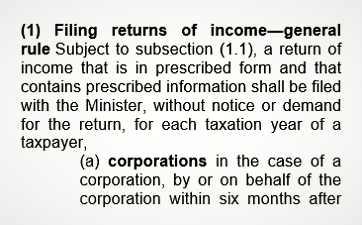 Mandatory Tax Filings