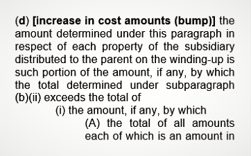 Bump - Subsection 88(1)(d)